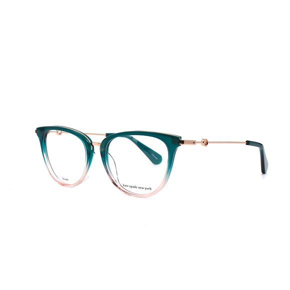 NEW KATE SPADE VALENCIA/G GREEN/PINK AUTHENTIC EYEGLASSES FRAME - Picture 4 of 13